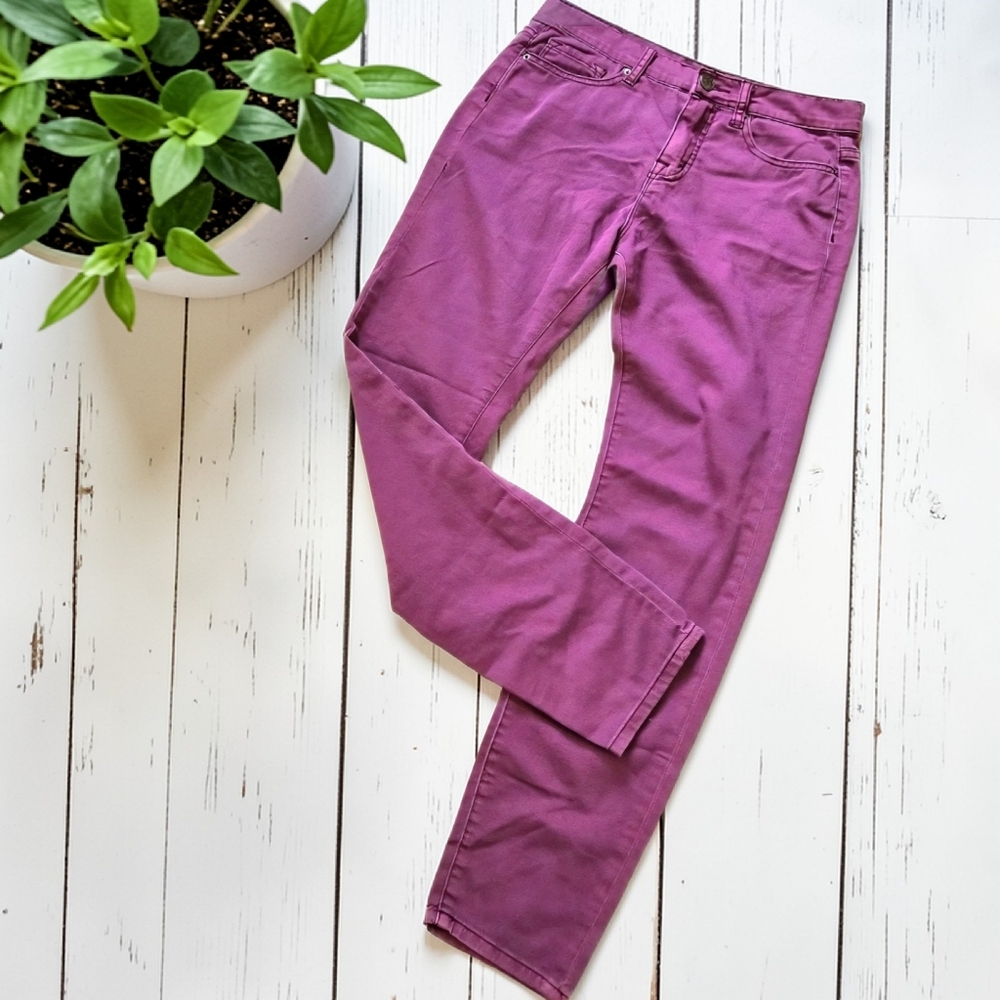 BDG Urban Outfitters Jeans High-Rise Cigarette Ankle Size 27x30 Purple Skinny